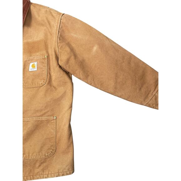 Viintage Carhartt C01 BRN Men’s 42 Reg Chore Jacket Barn Coat Union Made USA - Picture 7 of 16